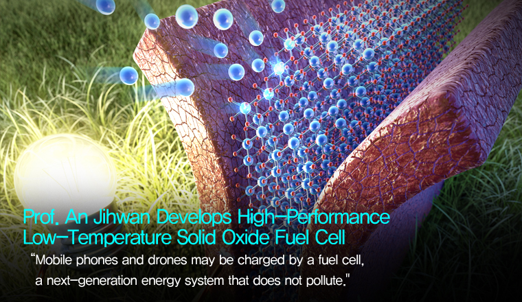 Prof. An Jihwan Develops High-Performance Low-Temperature Solid Oxide Fuel Cell